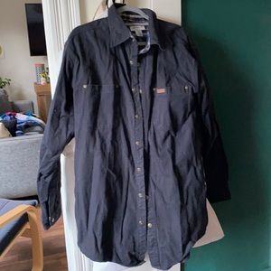 Carhartt Mens Large Tall Lined Shirt Jacket